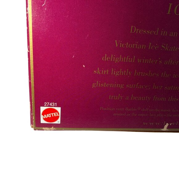 1996 Victorian Ice Skater Barbie Doll #27431, Special Edition Holiday Barbie - Picture 2 of 7